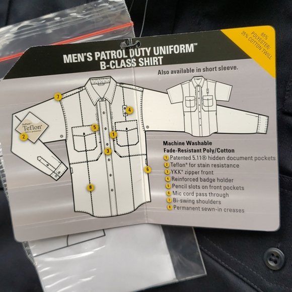 5.11 Tactical Patrol Duty Uniform B-Class Shirt - Picture 6 of 9